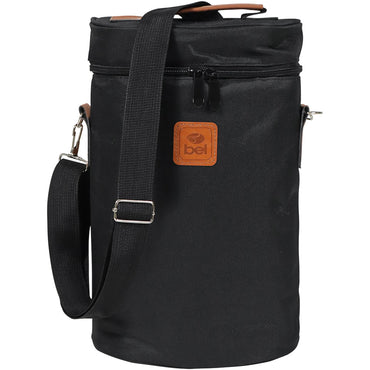 Bolsa Térmica Malbec Para 2 Garrafas de Vinho Preta Bel