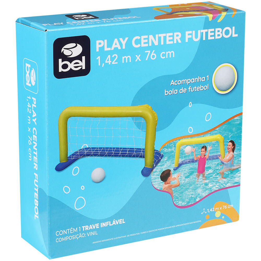 Gol Trave Futebol Inflável 1,42m X 76cm + 1 Bola Bel