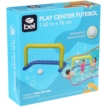 Gol Trave Futebol Inflável 1,42m X 76cm + 1 Bola Bel