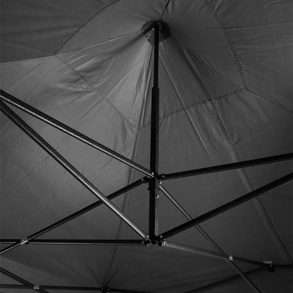 Tenda Gazebo Dobrável Pagoda 3m x 3m Oxford Preta Bel