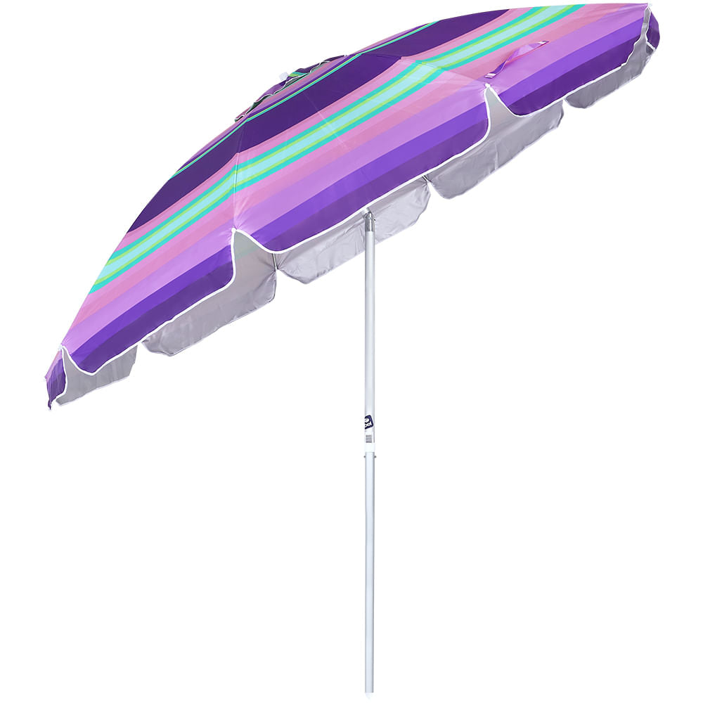 Guarda-Sol Articulado Rainbow 2,60m Poliéster Sortidas Bel