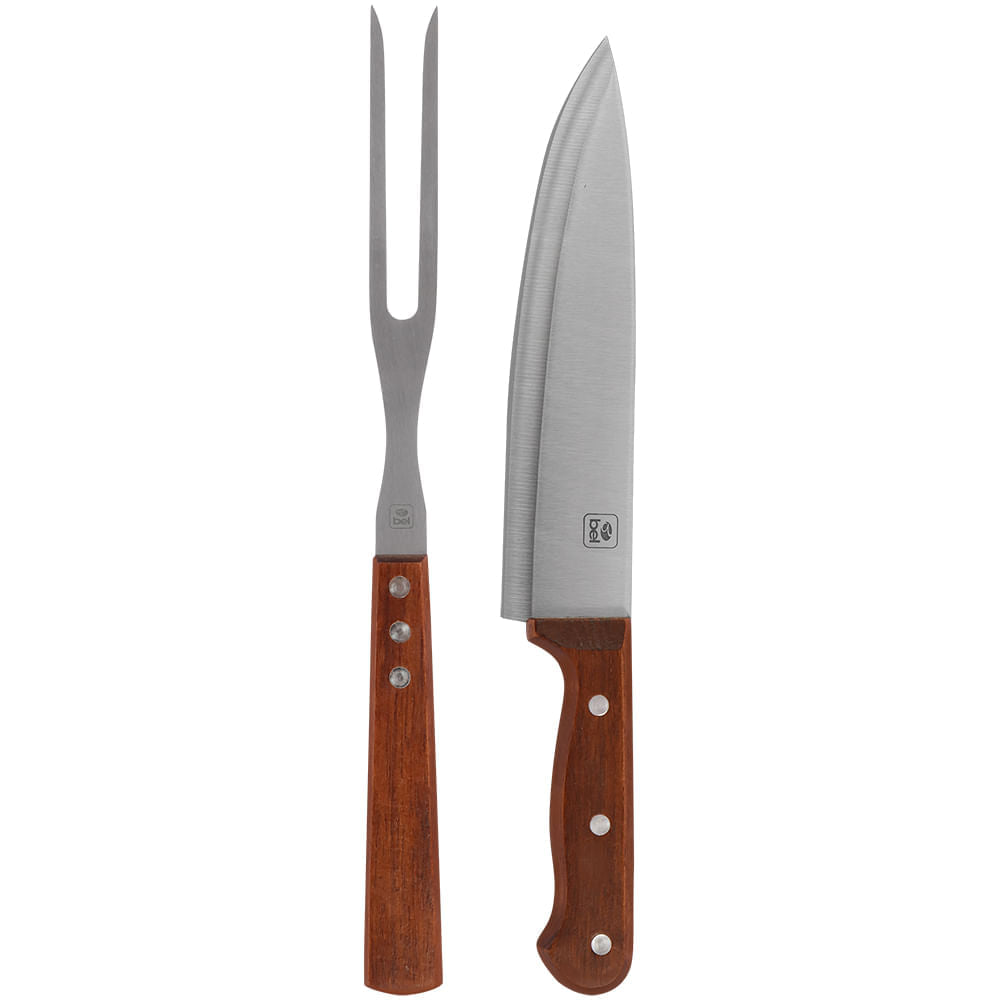 Kit Churrasco Tabua Garfo e Faca 258500 Bel