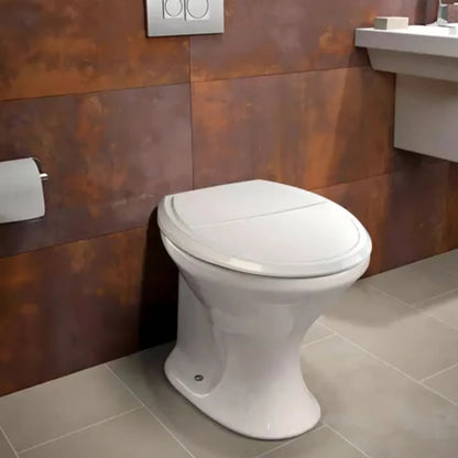 Tampa De Vaso Almofadada Plus Slim Universal Assento Branco