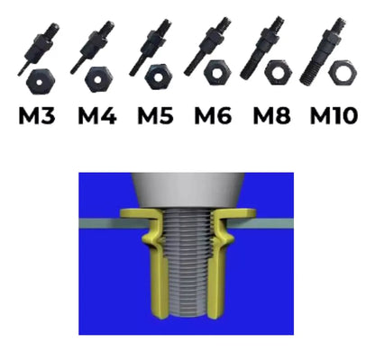 REBITADOR DE ROSCA MANUAL ALAVANCA 10" BICO M3 A M10 PRO3010