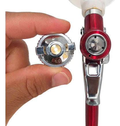 MINI PISTOLA PINTURA AR DIRETO BICO 1,0MM 250ML PRO514 PDR