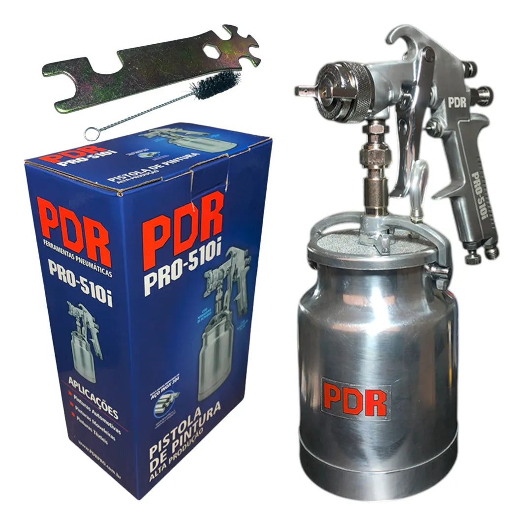 PISTOLA PINTURA SUCCAO BICO 1,6MM INOX PRO510I16 PDR