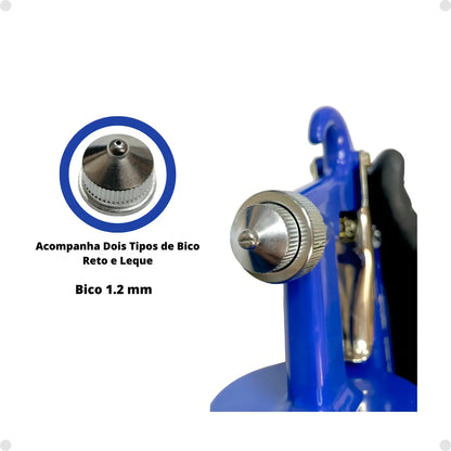 Pistola De Pintura Ar Direto Pro-516 Pdr Bico1,2mm Cor Azul