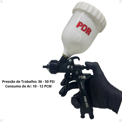 PISTOLA PINTURA GRAVIDADE HVLP 1,4MM 600ML PRETO PRO551 PDR