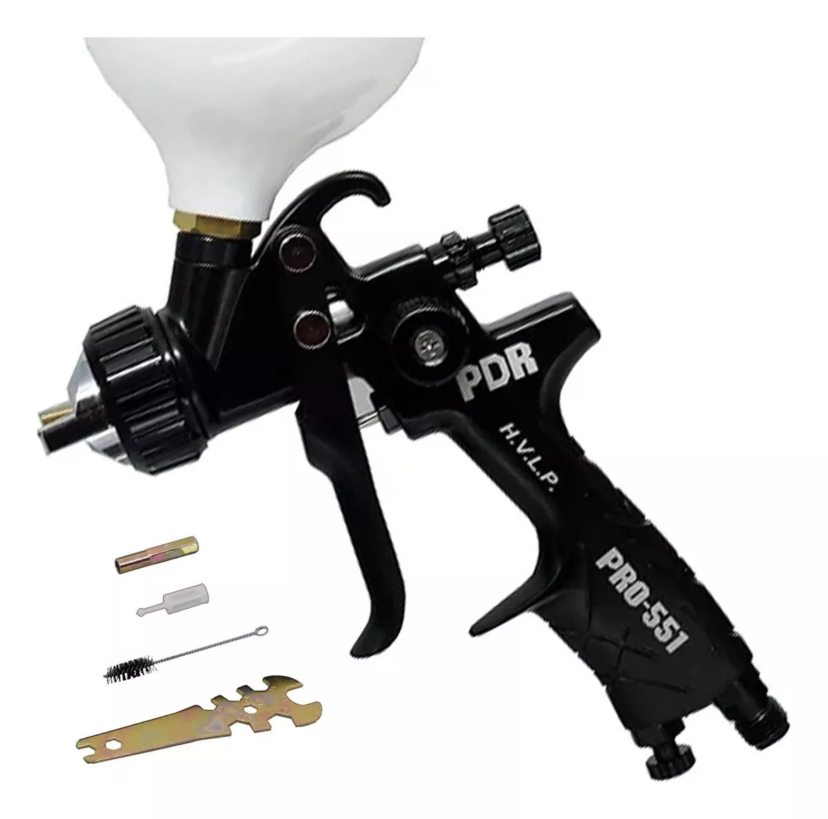 PISTOLA PINTURA GRAVIDADE HVLP 1,4MM 600ML PRETO PRO551 PDR