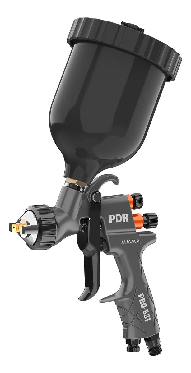 PISTOLA PINTURA GRAV. HVMP B. 1,2MM 600ML PRETO PRO531P  PDR