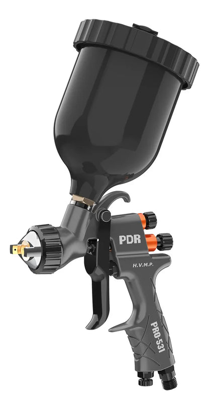 PISTOLA PINTURA GRAV. HVMP B. 1,2MM 600ML PRETO PRO531P  PDR