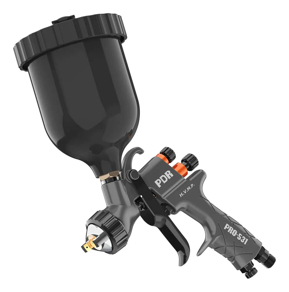 PISTOLA PINTURA GRAV. HVMP B. 1,2MM 600ML PRETO PRO531P  PDR