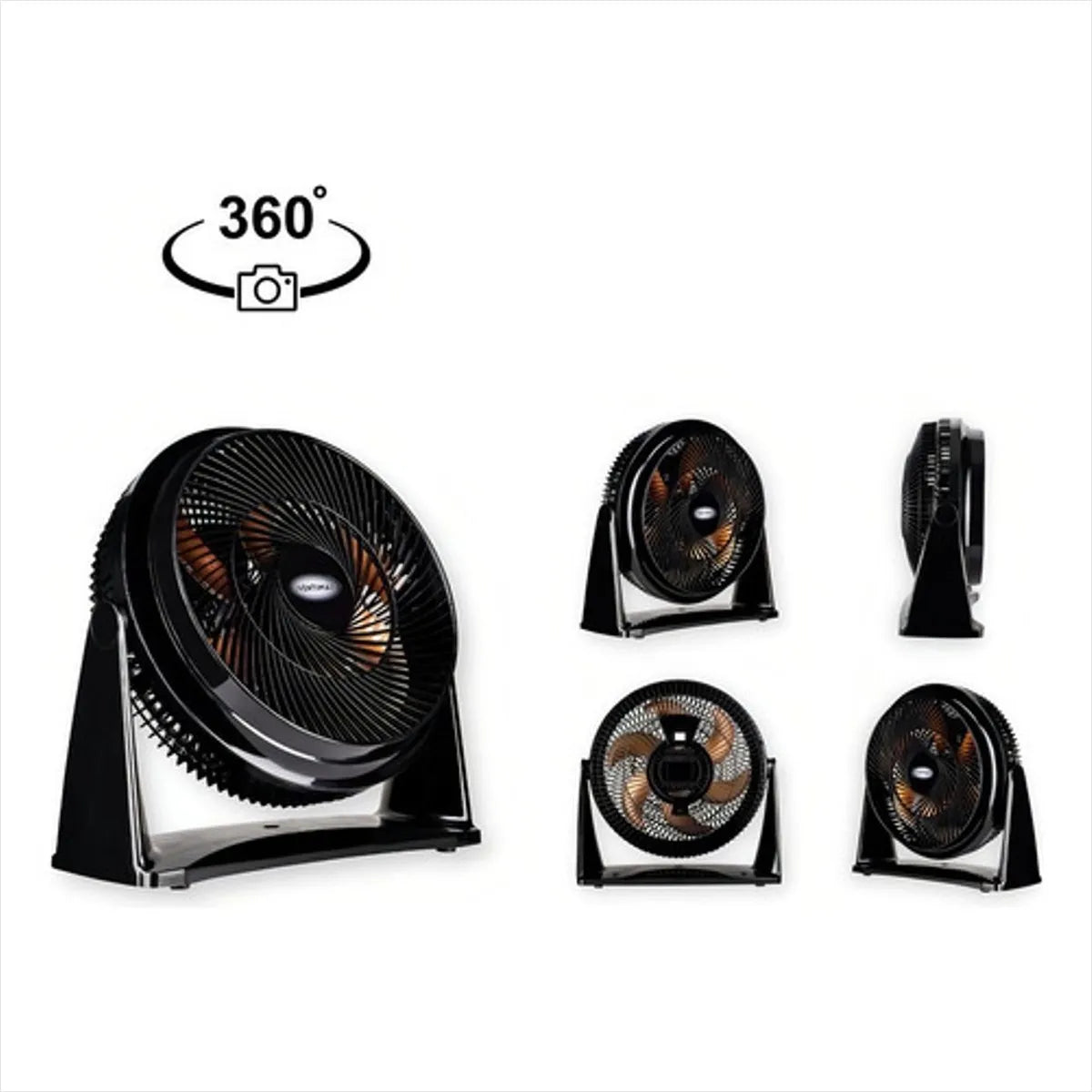 CIRCULADOR DE AR 35CM PRETO/BRONZE 127V VENTIMAIS 70068 OTMO