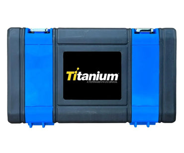 Jogo de Ferramentas com 57 Peças 1/4 Cromo Titanium
