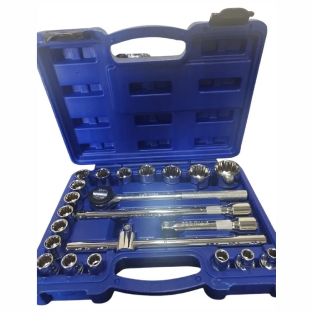 Jogo de Soquetes Catraca 1/2" 22 Pçs 8 a 32 mm PRO1222KV PDR