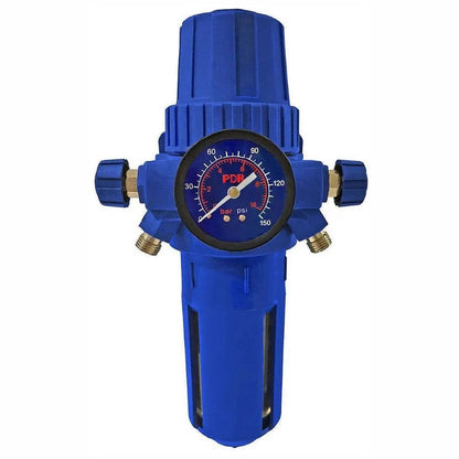 Filtro Regulador De Ar Manômetro Entrada 1/2 - 1/4 Pol PDR
