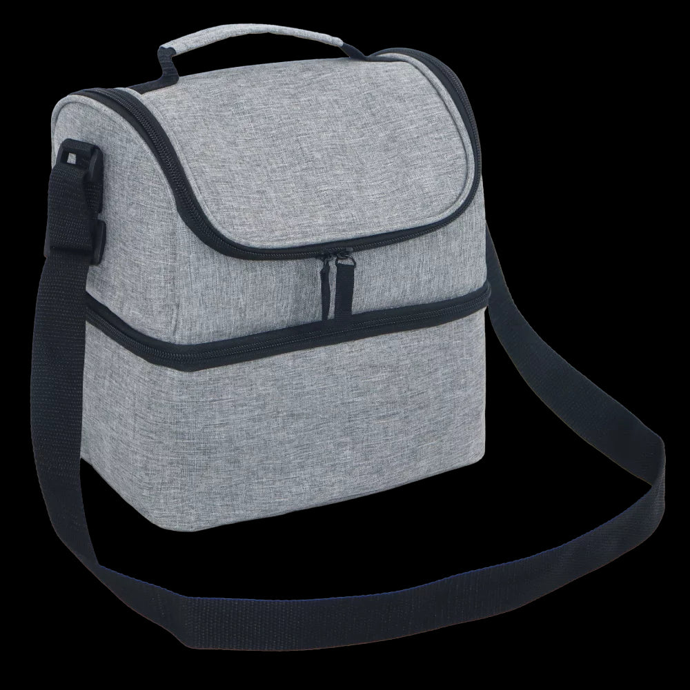 Lancheira Termica Dois Andares 6,5l Cinza/Preto Soprano