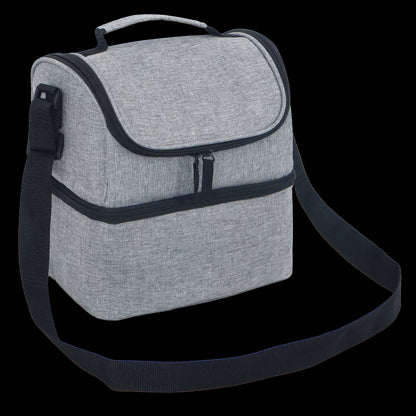 Lancheira Termica Dois Andares 6,5l Cinza/Preto Soprano