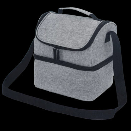 Lancheira Termica Dois Andares 6,5l Cinza/Preto Soprano