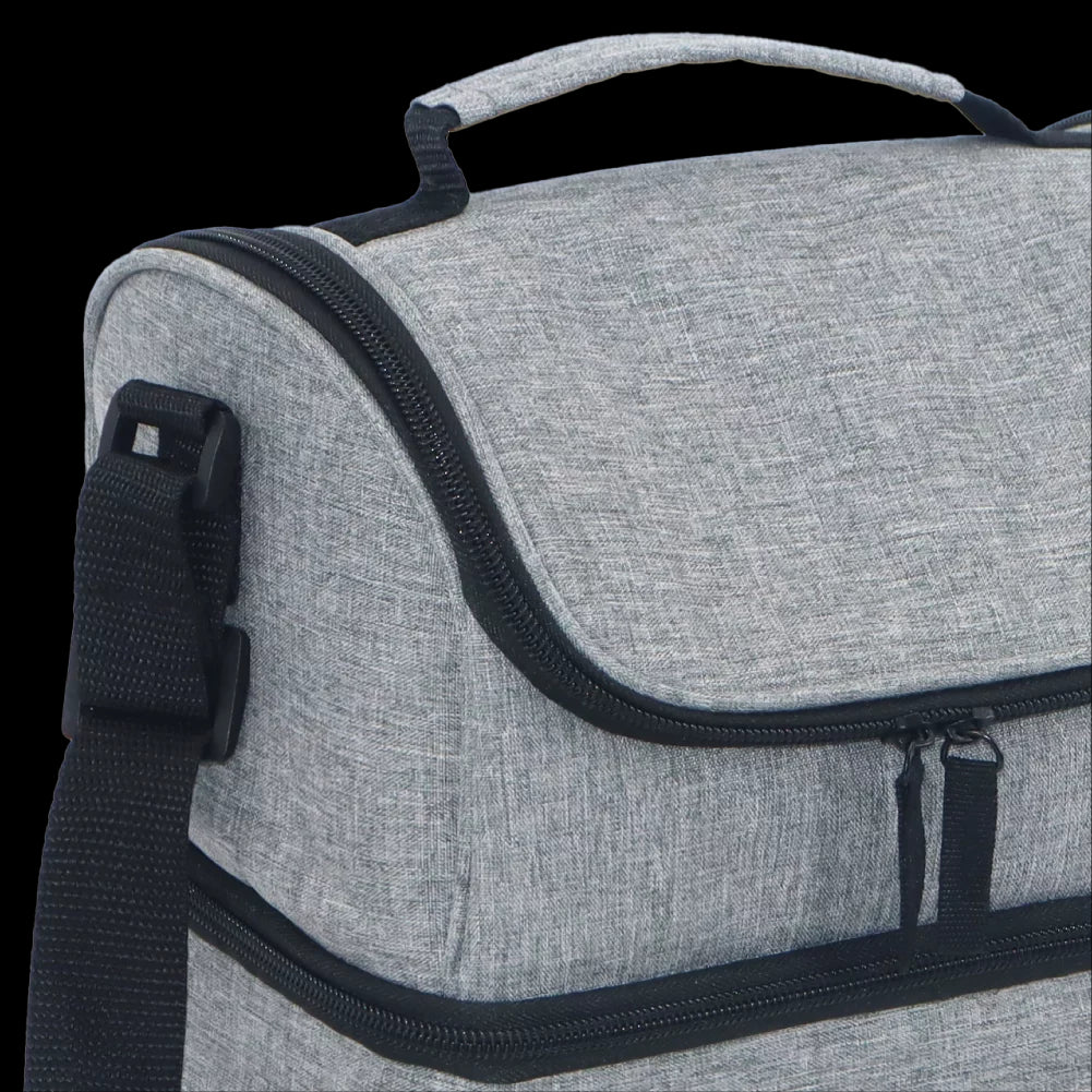 Lancheira Termica Dois Andares 6,5l Cinza/Preto Soprano