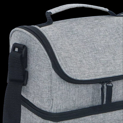 Lancheira Termica Dois Andares 6,5l Cinza/Preto Soprano