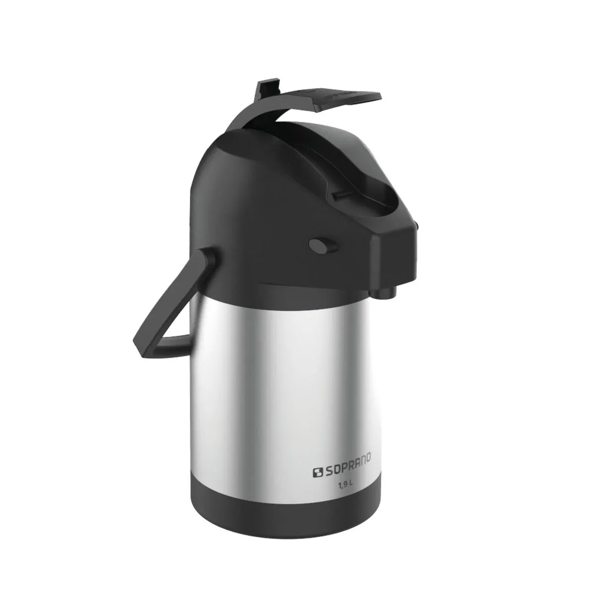 Garrafa Termica Excelence 1,9l Inox/Preto Soprano