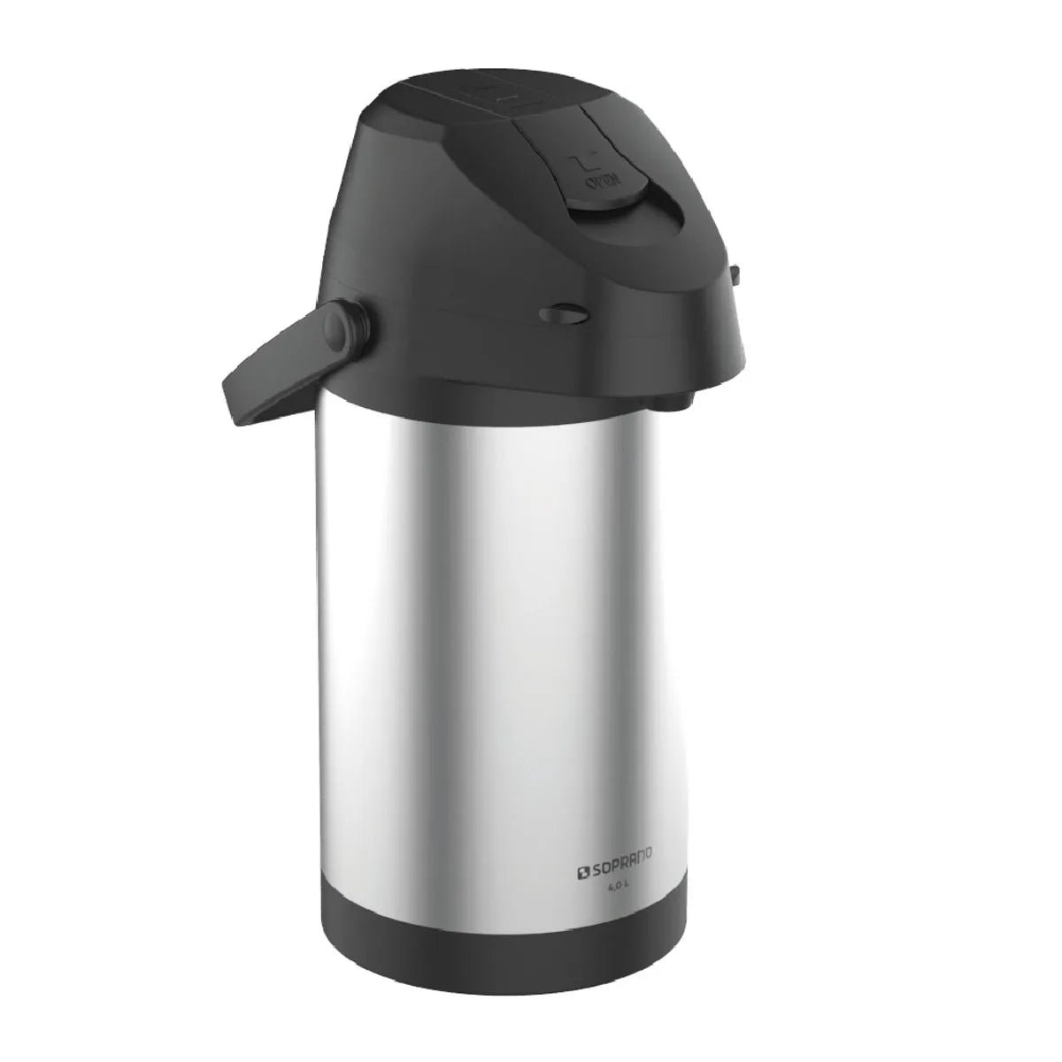 Garrafa Termica Excelence 4l Inox Preto Soprano