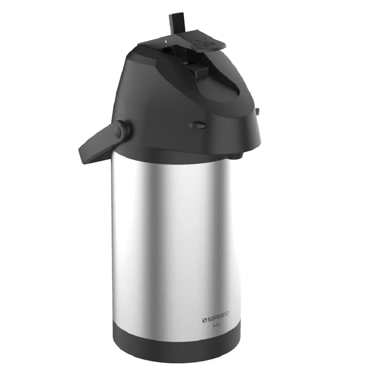 Garrafa Termica Excelence 4l Inox Preto Soprano