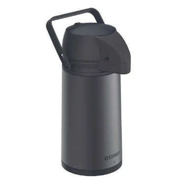 GARRAFA TERMICA SINGLE 1L PRETA/CINZA SOPRANO - 09000.0114.68