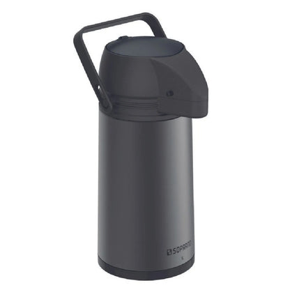 GARRAFA TERMICA SINGLE 1L PRETA/CINZA SOPRANO - 09000.0114.68