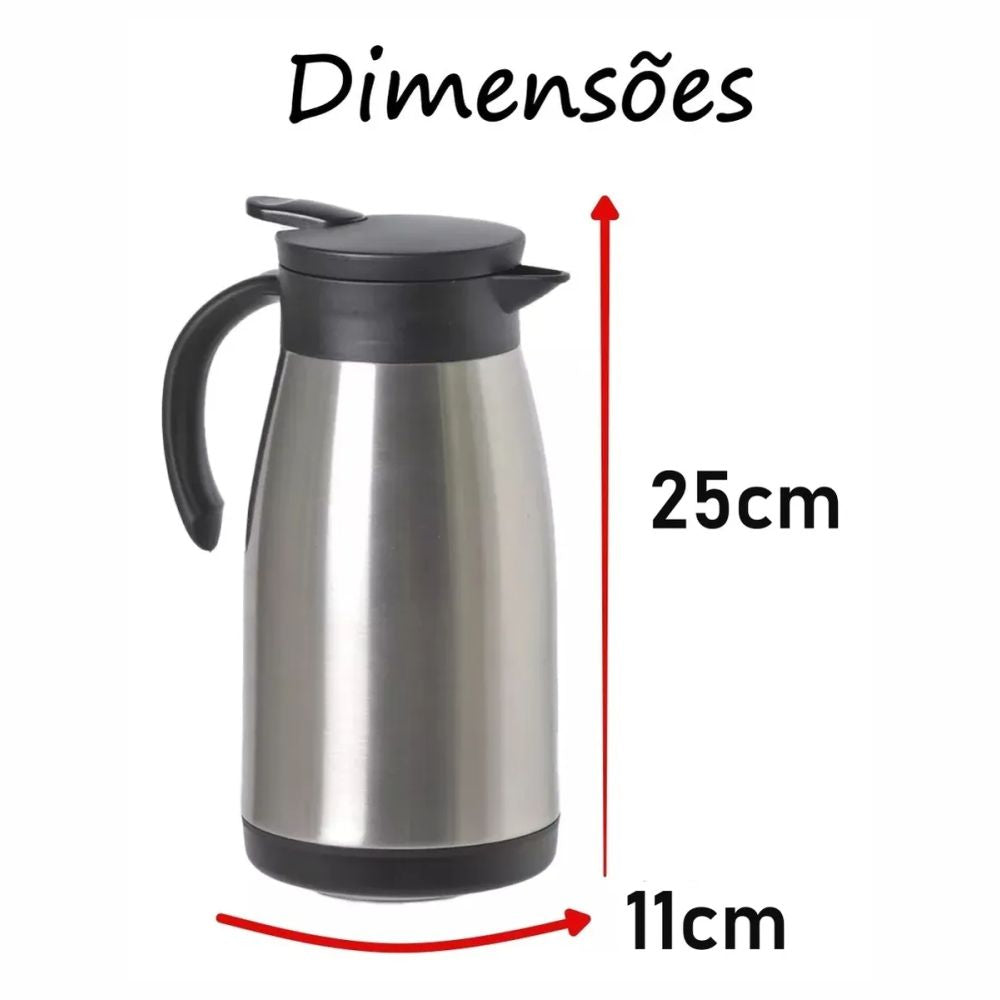 Bule Térmico Elegance 1,5L Inox Soprano