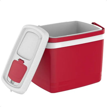 Caixa Térmica C/Acessórios 32 Litros Vermelha Soprano