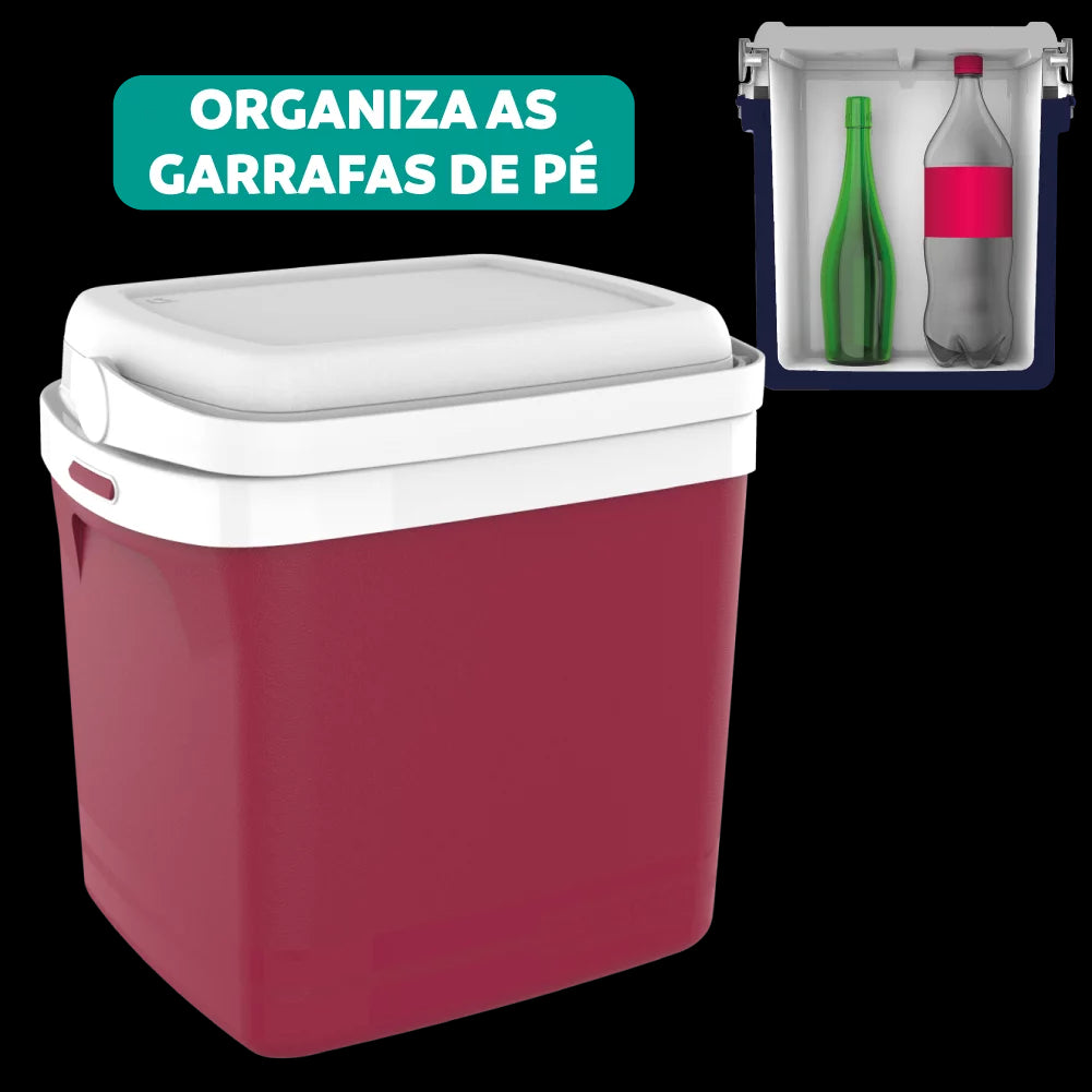 Caixa Térmica Tropical 22L Vermelha Soprano