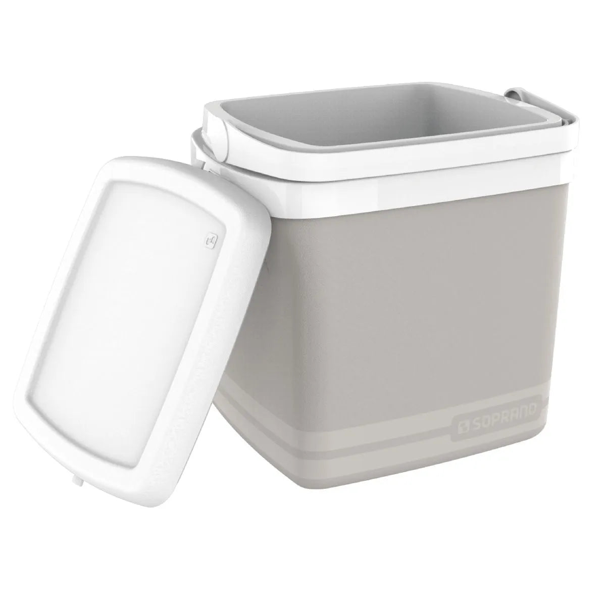 Caixa Termica Tropical 22l Cinza Claro Soprano