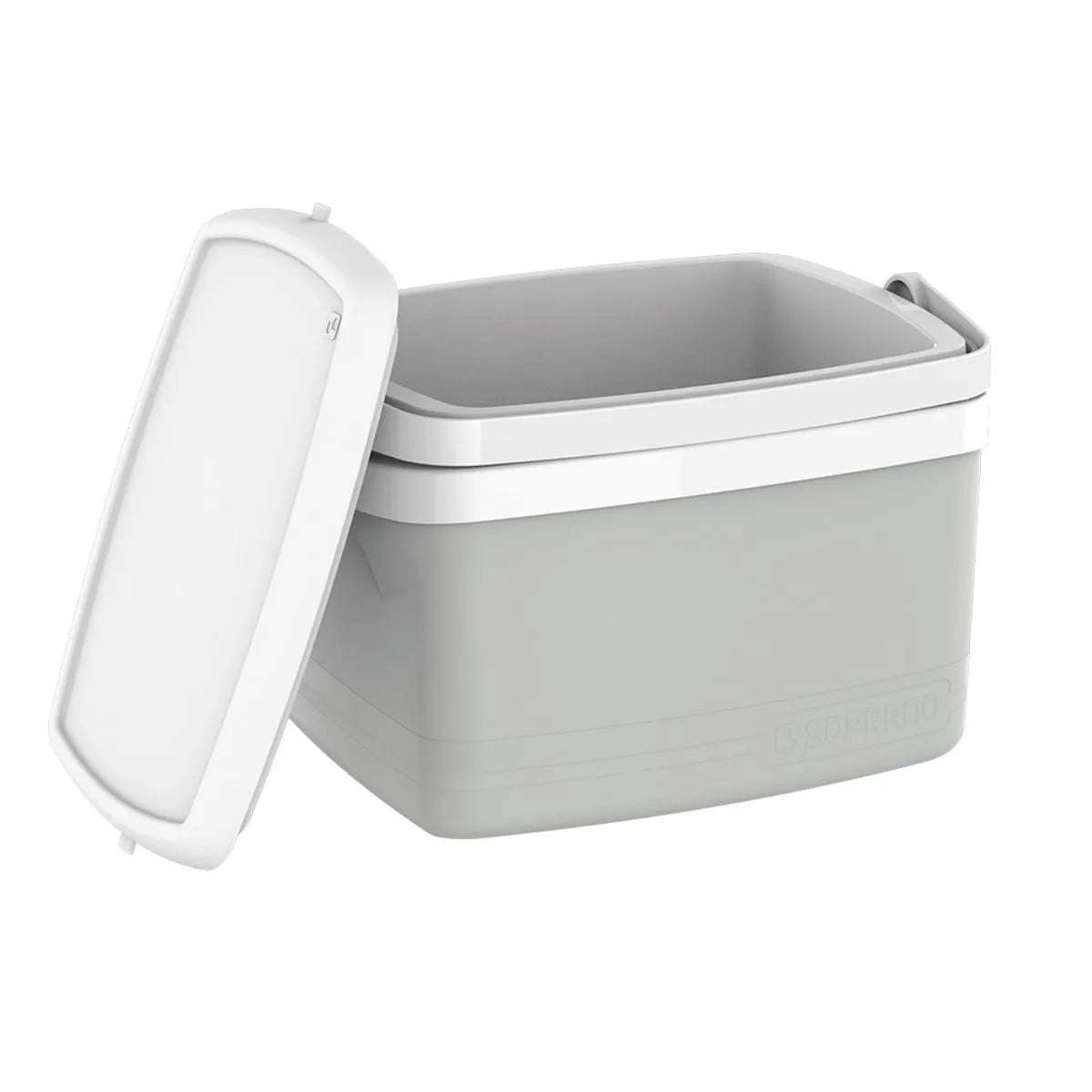 Caixa Termica Tropical 12l Cinza Claro Soprano
