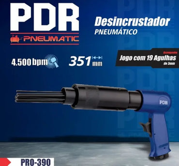 Desincrustador Pneumático Pistola 19 Agulhas PRO390 PDR