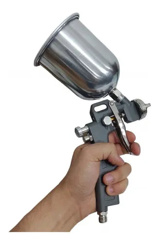 Pistola Pintura P/ Fibra Vidro Bico 4.0 Mm- Caneca Aluminio