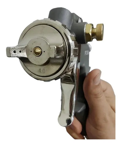 Pistola Pintura P/ Fibra Vidro Bico 4.0 Mm- Caneca Aluminio