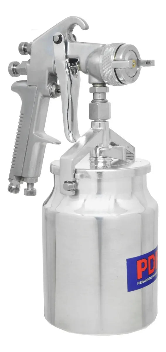 Pistola De Pintura Sucção 1,6mm Com Regulador Pro-510r Ldr2