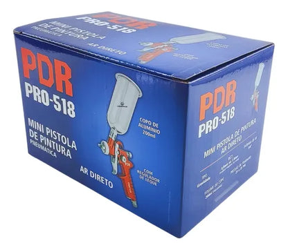 Mini Pistola De Pintura Ar Direto Tufão Pro-518 0.8mm