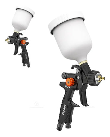 Pistola De Pintura Hvlp Bico 1.2mm Copo Branco Pro-553b Pdr