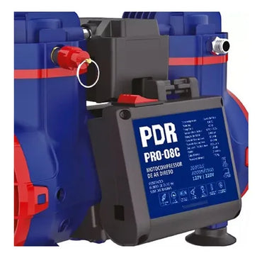 Motocompressor De Ar Direto Bivolt 830w Calibrar Pneus Pdr