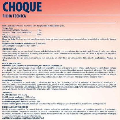 Algicida Domclor 5l Para Piscinas (elimina Algas) Choque