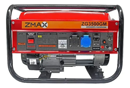 Gerador A Gasolina 3,5 Kva Zg3500 4 Tempos Bivolt Zmax