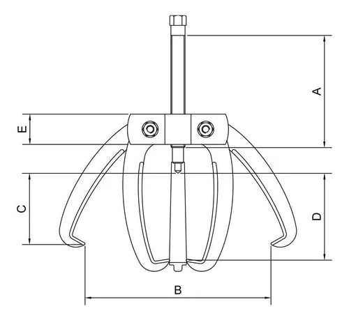 Sacador De Polias 3 Garras Articuladas 8 POL Tramontina