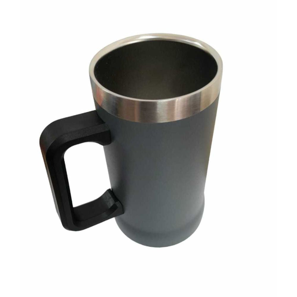 Caneca Térmica Inox Com Alça 750ml Everest Soprano Cor Cinza