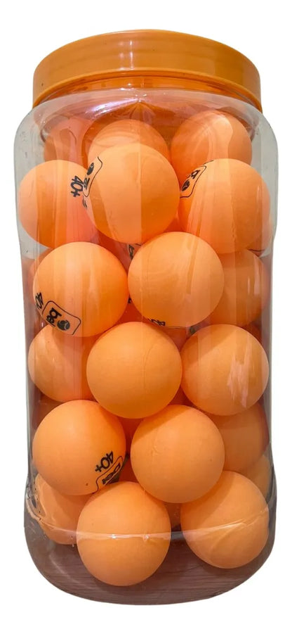 Pote com 60 Bolinhas de Tênis De Mesa 40MM Laranja - Bel