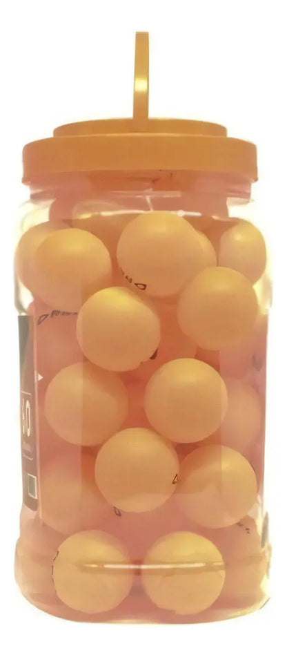 Pote com 60 Bolinhas de Tênis De Mesa 40MM Laranja - Bel