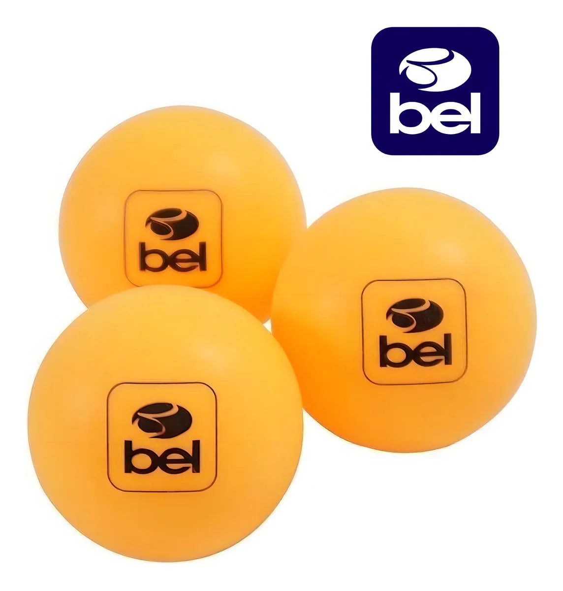 Pote com 60 Bolinhas de Tênis De Mesa 40MM Laranja - Bel