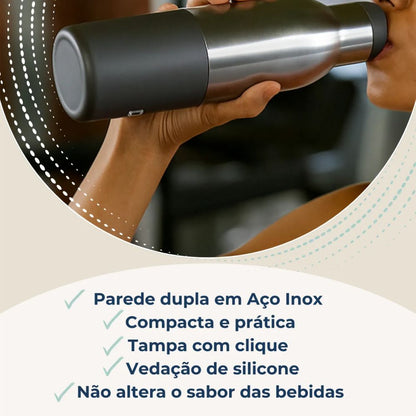 Garrafa Térmica de Inox 450 ml Urbana Soprano